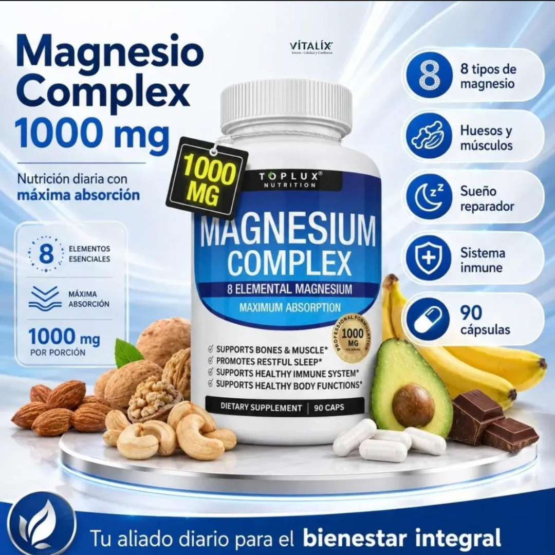 Suplemento Magnesio Complex Toplux 90 cp