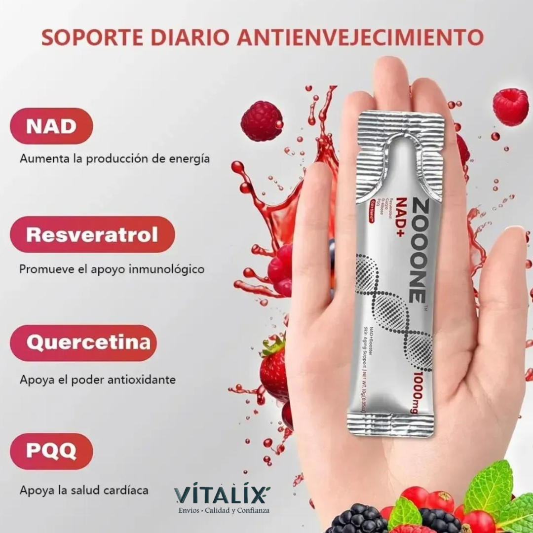 Suplemento NAD+ Resveratrol Zoone