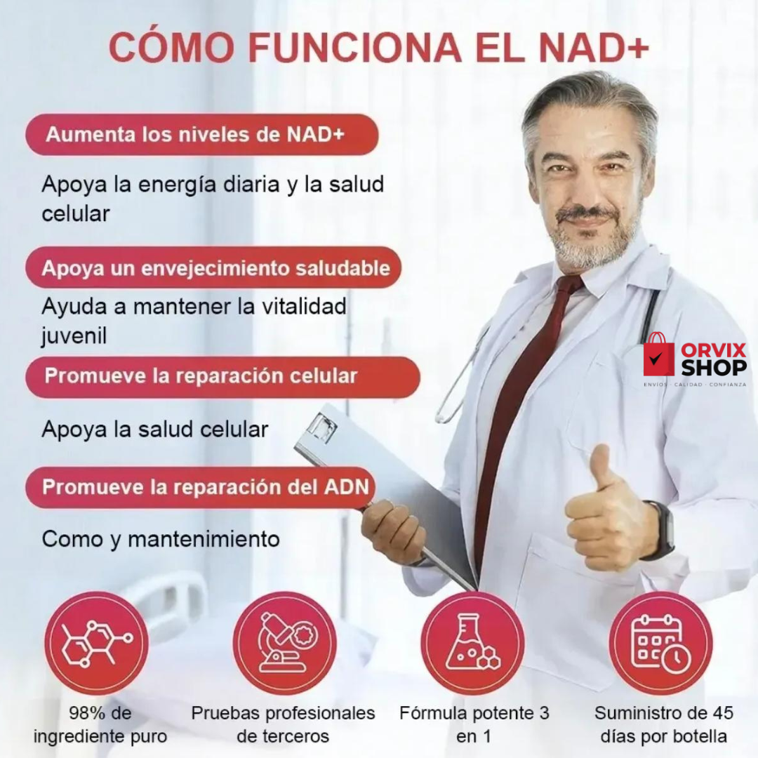 Suplemento NAD+ Resveratrol Zoone