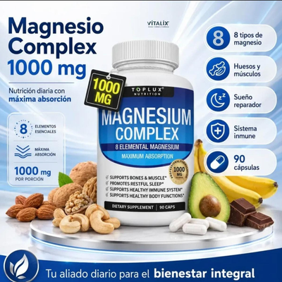 Suplemento Magnesio Complex Toplux 90 cp